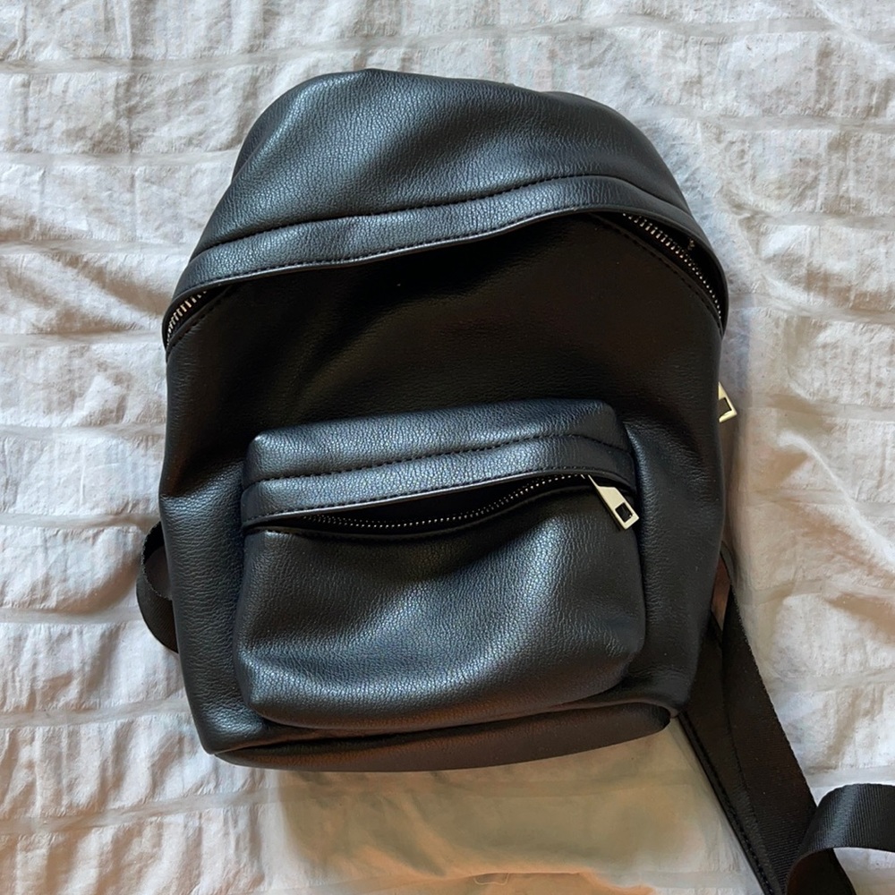 Small black backpack
